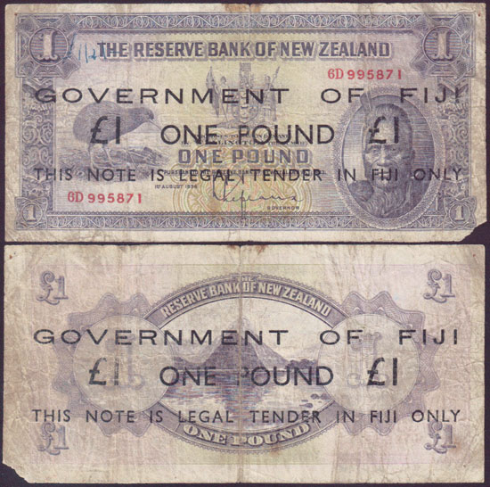 1942 Fiji 1 Pound L001933